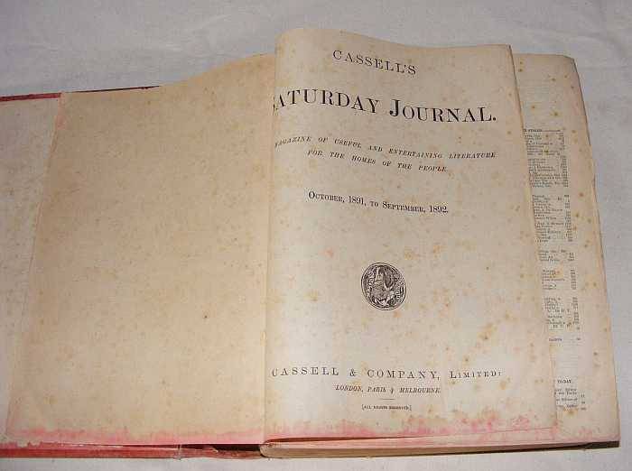 Cassels Saturday Journal October 1891-September 1892