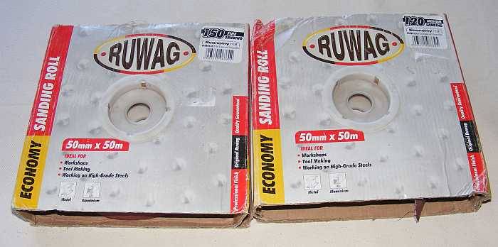 Sandpaper economy rolls 120 and 150 grit