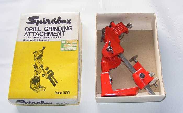 Vintage Spiralux mod 1500 drill-sharpening jig - boxed.