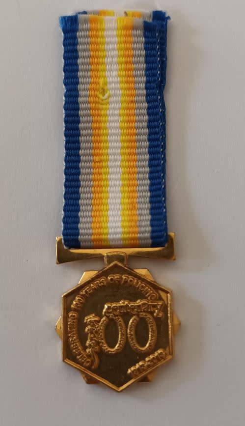 SAPS Centenary medal miniature - Original