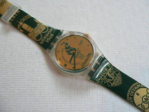 1994 Vintage Swatch Watch GZ136 ATLANTA 1996 OLYMPICS SPECIAL Swiss Unisex