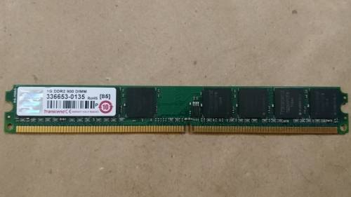 Transcend 1GB DDR2-800 240-pin DIMM Low Profile Desktop Memory