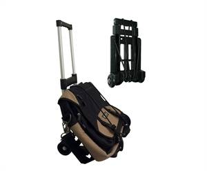 Portable folding luggage trolley