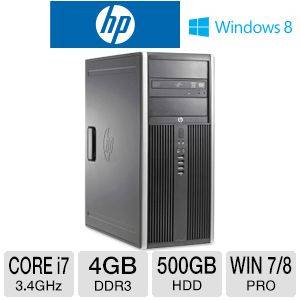 HP COMPAQ ELITE 8300 TOWER | INTEL CORE i7 @ 3.40GHz | 4 GB RAM | 500GB HDD | DVD | WIN7 PRO