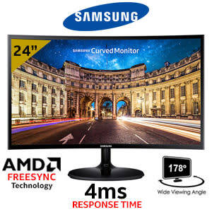 SAMSUNG CF390 | 24" CURVE FULL HD MONITOR (DEMO UNIT IN BOX ALL ACCESSRIES INCLUDED)