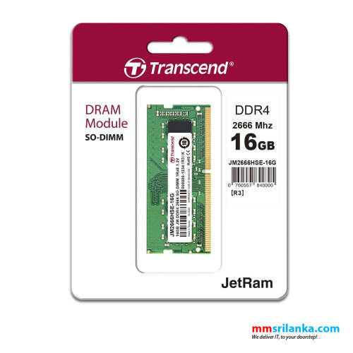 TRANSCEND 16GB DDR4 2666 LAPTOP RAM