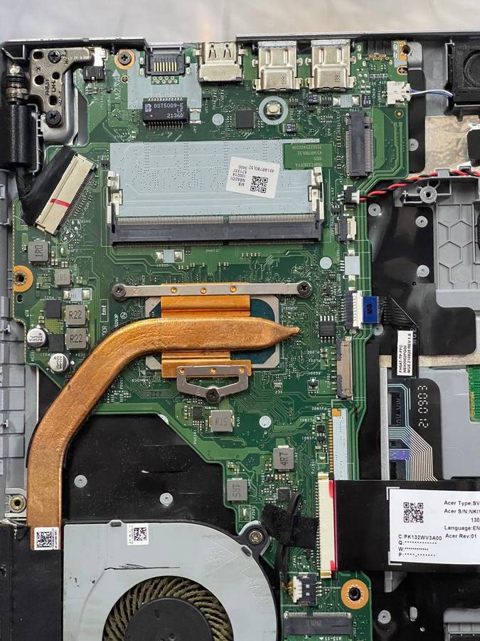 ACER ASPIRE A315-58 MOTHERBOARD |  11TH GEN CORE i3-1115G4 @ 3.00GHz  (8GB ONBOARD RAM)