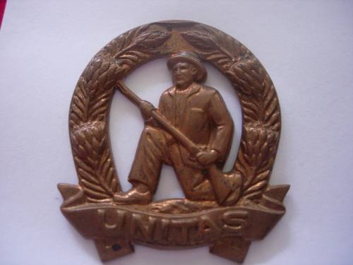 SOUTH AFRICA CITIZEN FORCE (SKIET KOMMANDO) CAP BADGE