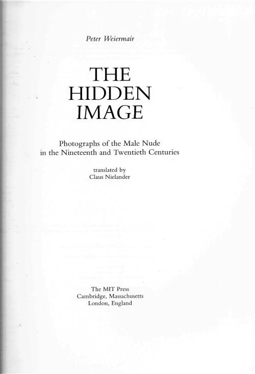 THE  HIDDEN IMAGE by PETER WEIERMAIR