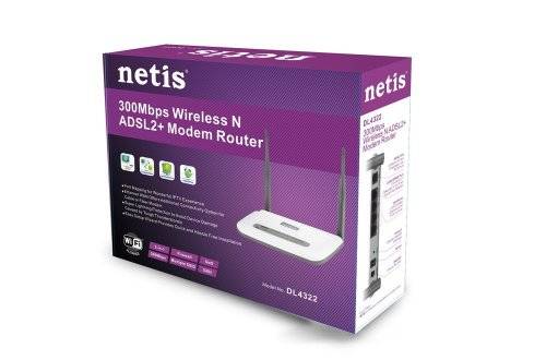 Netis 300mbs WIRELESS N ADSL + Moderm router (Wi Fi)