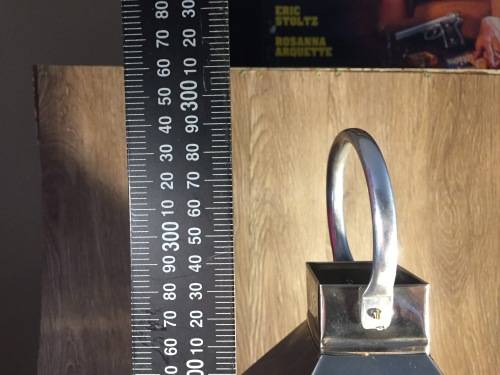 Decorative Stainless Steel & Glass Candle Lantern +/- 13cm x 29cm(Including handle)