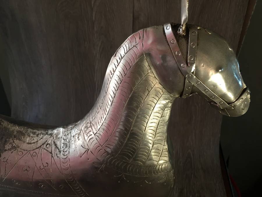 Large Persian Metal Horse