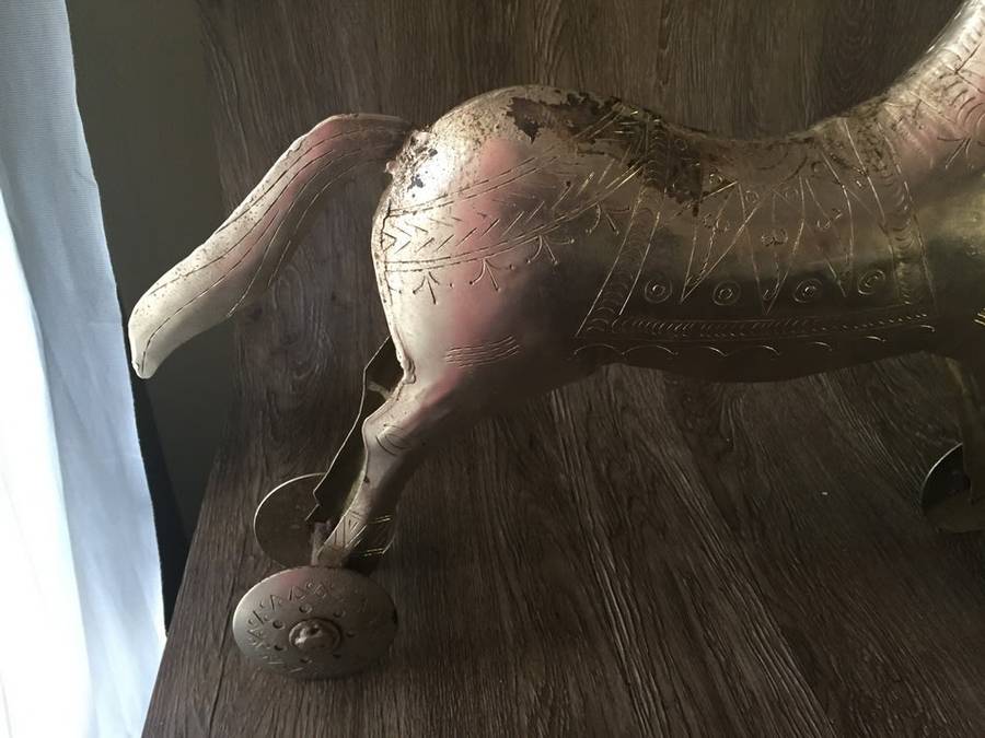 Large Persian Metal Horse