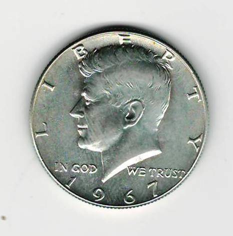 1967 Kennedy Silver Half Dollar