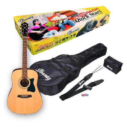 Ibanez Acoustic Guitar Pack - Tuner, Bag, Strap,Picks,  Accessory Bag: V50NJP - Brand New!