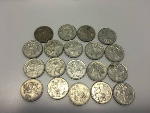 19 x 20c Coins