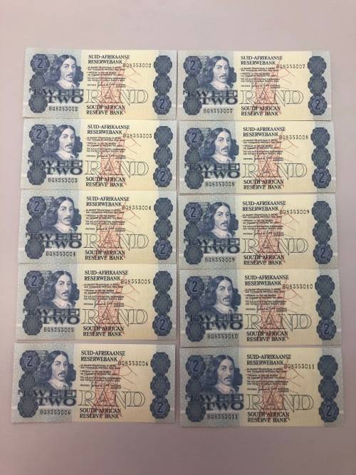 20x, 10x, 10x R2 Notes ( 3 Sets of R2 Notes in Sequence )