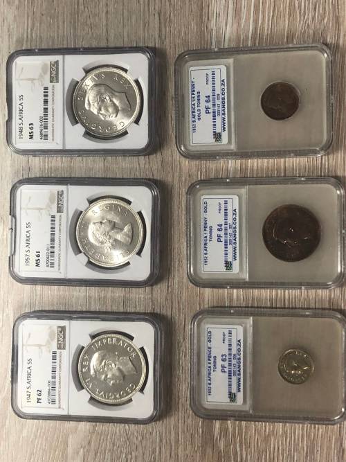 1947 - 5 Shillings PF62 and more Collection of Crucial Dates Very High Grade Coins