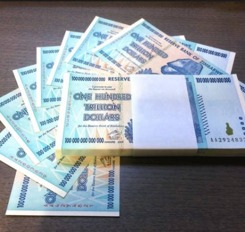 10 x 100 trillion Zimbabwe Dollars notes(crisp new)  {Bids with less than 5 ratings will be deleted}