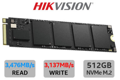 Hikvision E3000 512GB M.2 PCI-e Gen 3 x 4 NVMe 3D NAND Internal Solid State Drive (SSD)