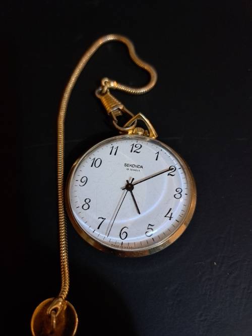 Broken Sekonda Pocket Watch