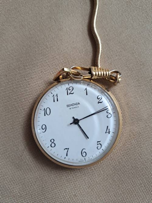 Broken Sekonda Pocket Watch