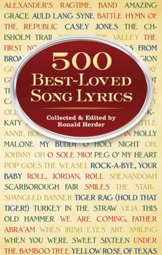 500 Best-Loved Song Lyrics   (FREE eBook + eReader Software)