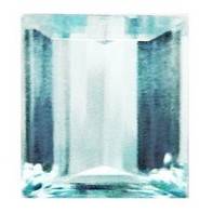 0.960ct Natural AQUAMARINE Rectangle 7 x 6mm