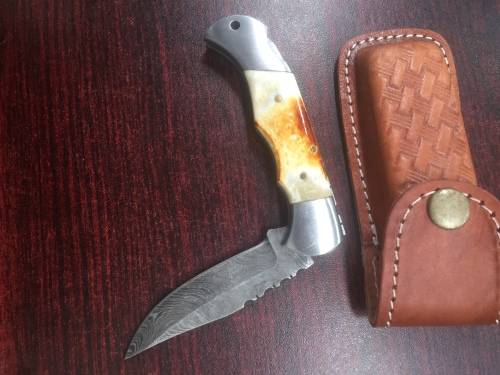 Damascus Steel Folding Knife !!!!