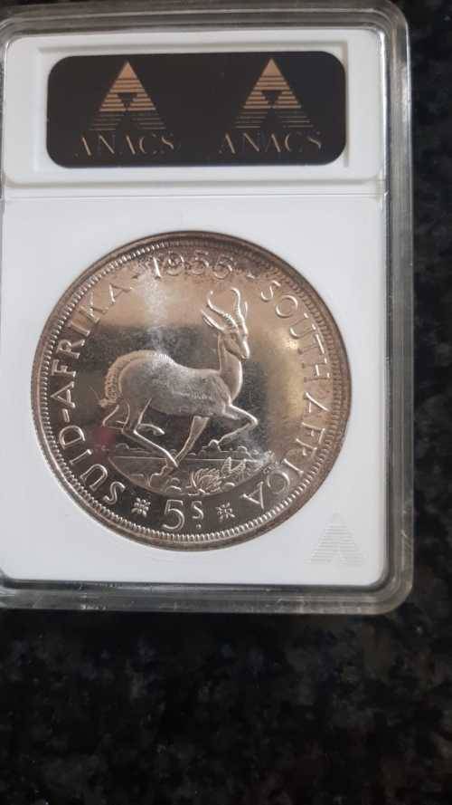 1955 S. AFRICA 5s PROOF PF66