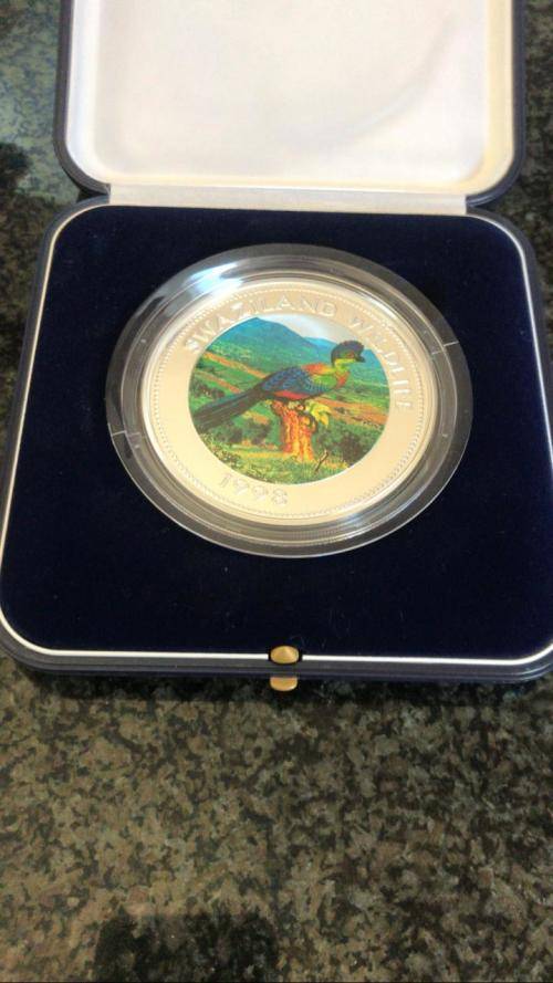 SWAZILAND 30TH ANNIVERSARY COIN 5 OZ 999 SILVER