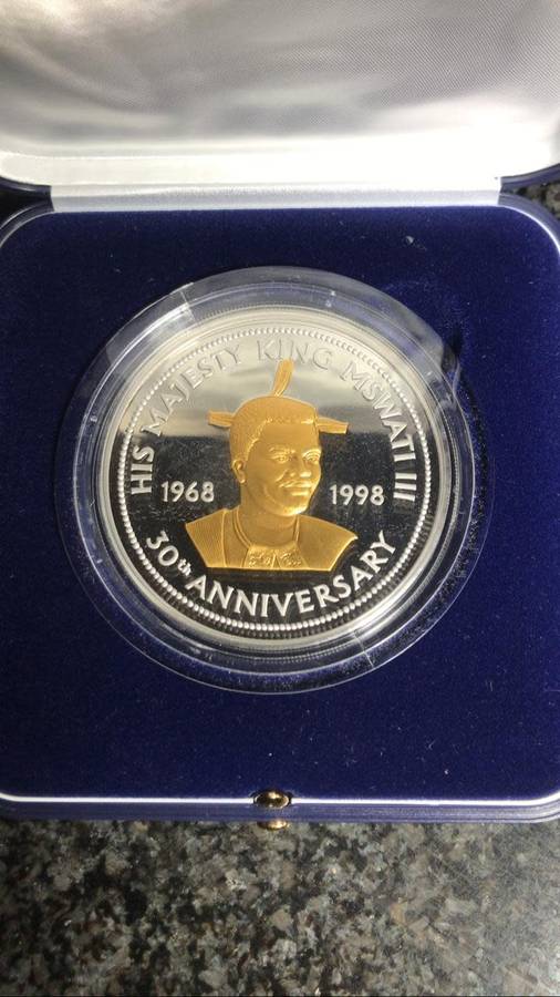 5 0z OF FINE SILVER 999. 30TH ANNIVERSARY.LIMITED MINTAGE