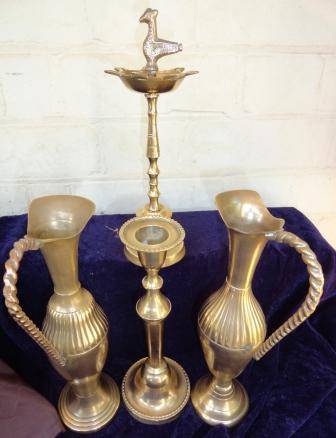 Four brass items for one price.