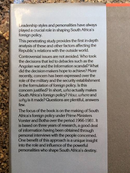 The Diplomacy of Isolation: South African Foreign Policy Making  Geldenhuys, Deon