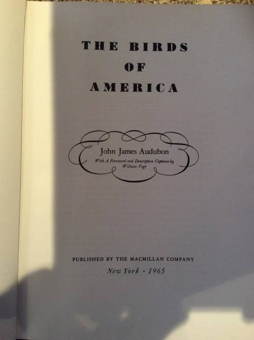Birds of America. John James Audubon. 1965