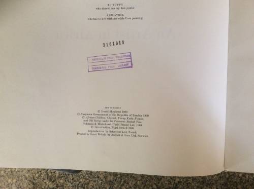 An Artist in Africa  David Shepherd 1st Ed 1969.