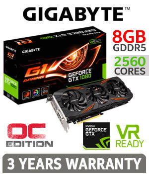 Gigabyte Geforce GTX 1080 G1 Gaming 8Gb