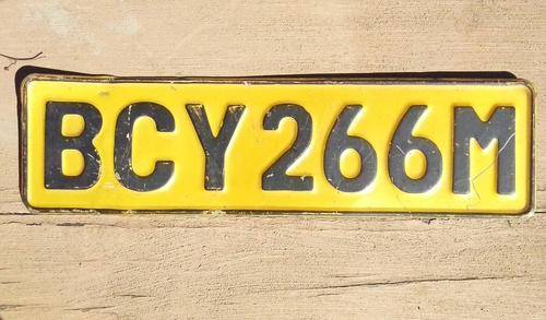 Vintage Military Numberplate