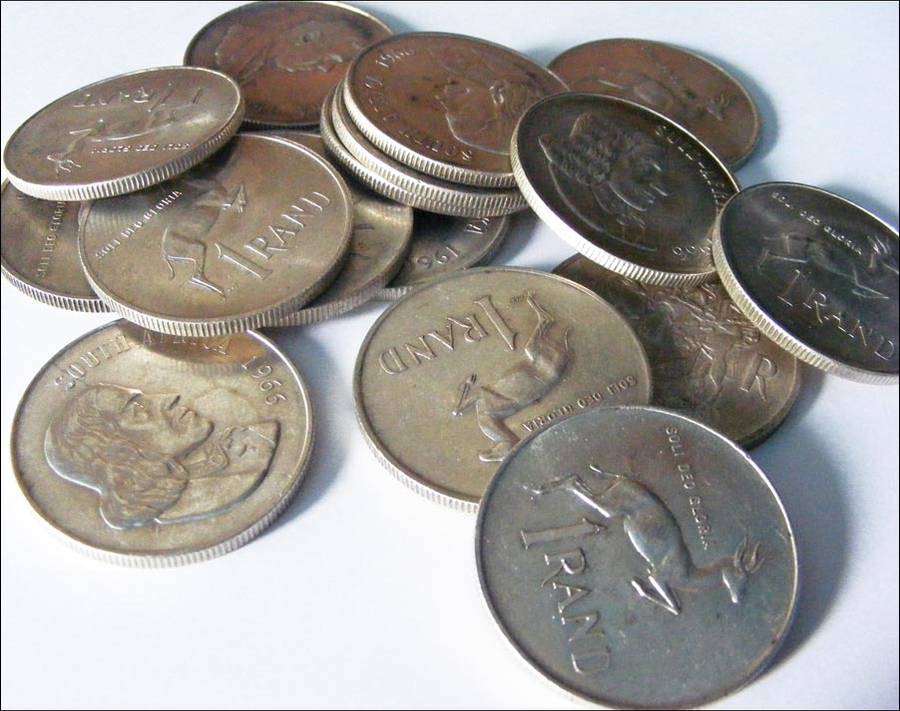 Bulk Sale - South African Silver R1 One Rand Coins - 100 available - 80% silver