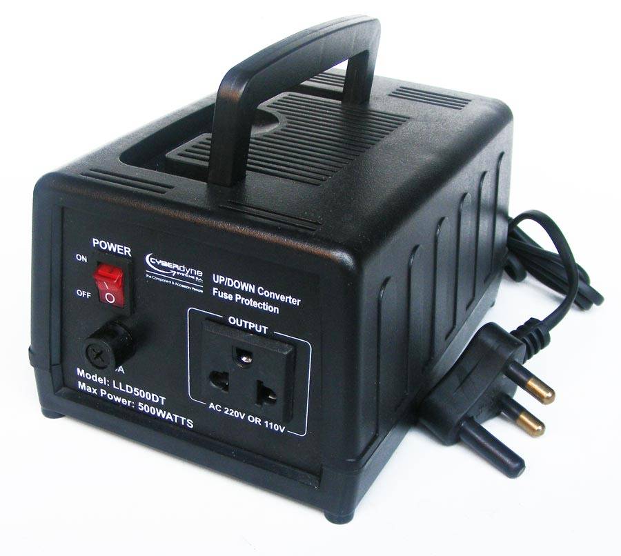 Unused 500 Watt 220v-110v step up/step down power converter