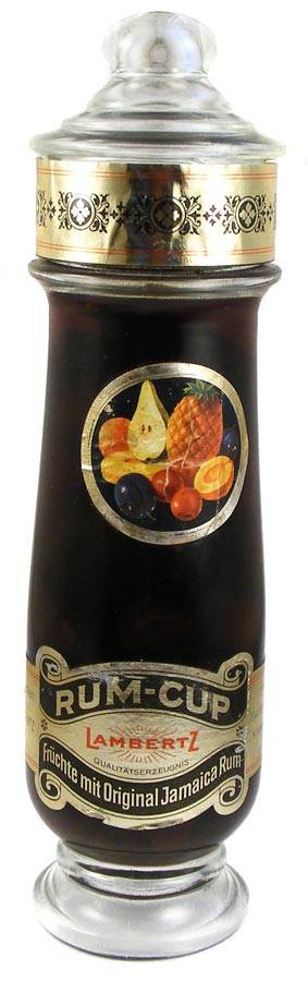 1980's Vintage Lambertz RUM-CUP Mixed fruits in Jamaican Rum - Bottled in Germany