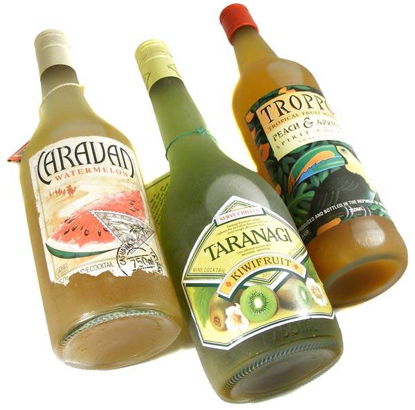 Vintage Cocktail/Spirit Cooler Lot of 3 - Caravan, Troppo and Taranagi - 750ml bottles