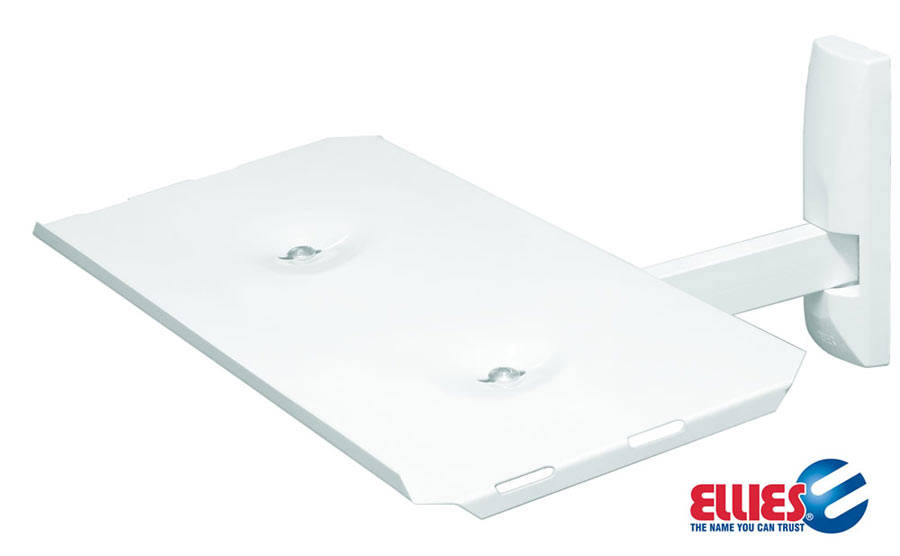 Ellies Wall Mount Double Swivel & Tilt Bracket For up to 75cm TV - New in box - WHITE