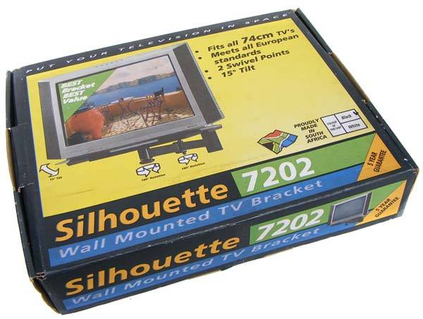 Silhouette SA Made Wall Mount Double Swivel & Tilt Bracket For 74cm TV and other equipment