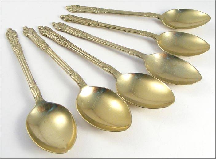 Set of 6 Vintage Apostle EPNS Teaspoons in good condition