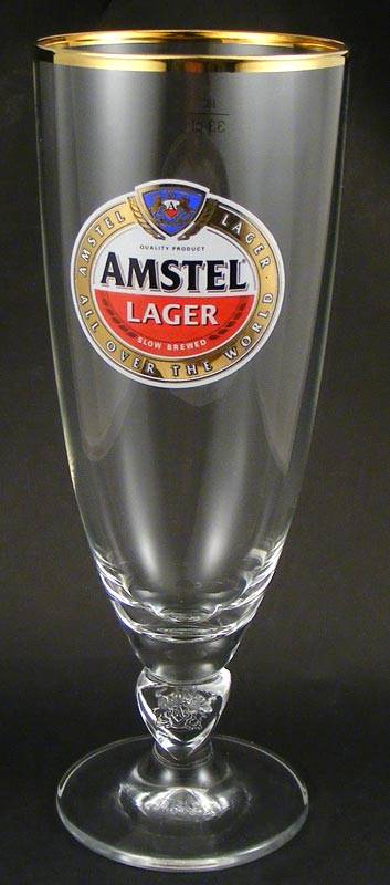 New Collectable Amstel Lager Beer Glasses - High Quality - Lot of 6
