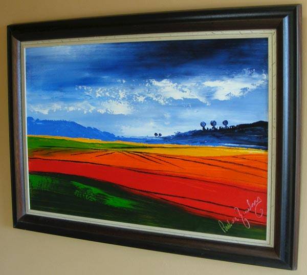 Large Paul van Rensburg Original Oil on Board - 107x76cm - Professional frame - Excellent condition!