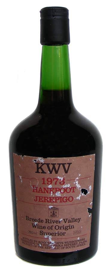 KWV 1973 Hanepoot Jerepigo - 42 year old collectors wine