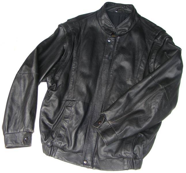 Alberto Del Lago Belgium Genuine Black Leather Jacket size L - detailed measurements in listing