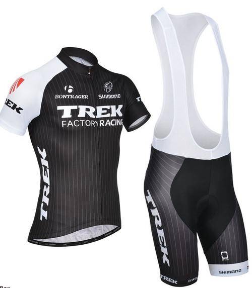 Trek short sleeve cycling jersey and short cycling team